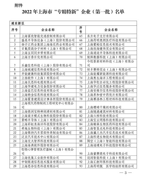 喜报！上海尊龙凯时-人生就是搏集团获评2022年度上海市“专精特新”中小企业(图2)